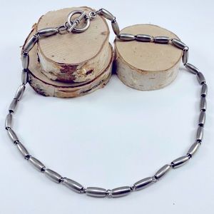 Modern Silver Necklace